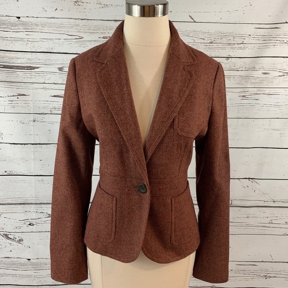 Land’s End blazer jacket button cuffs